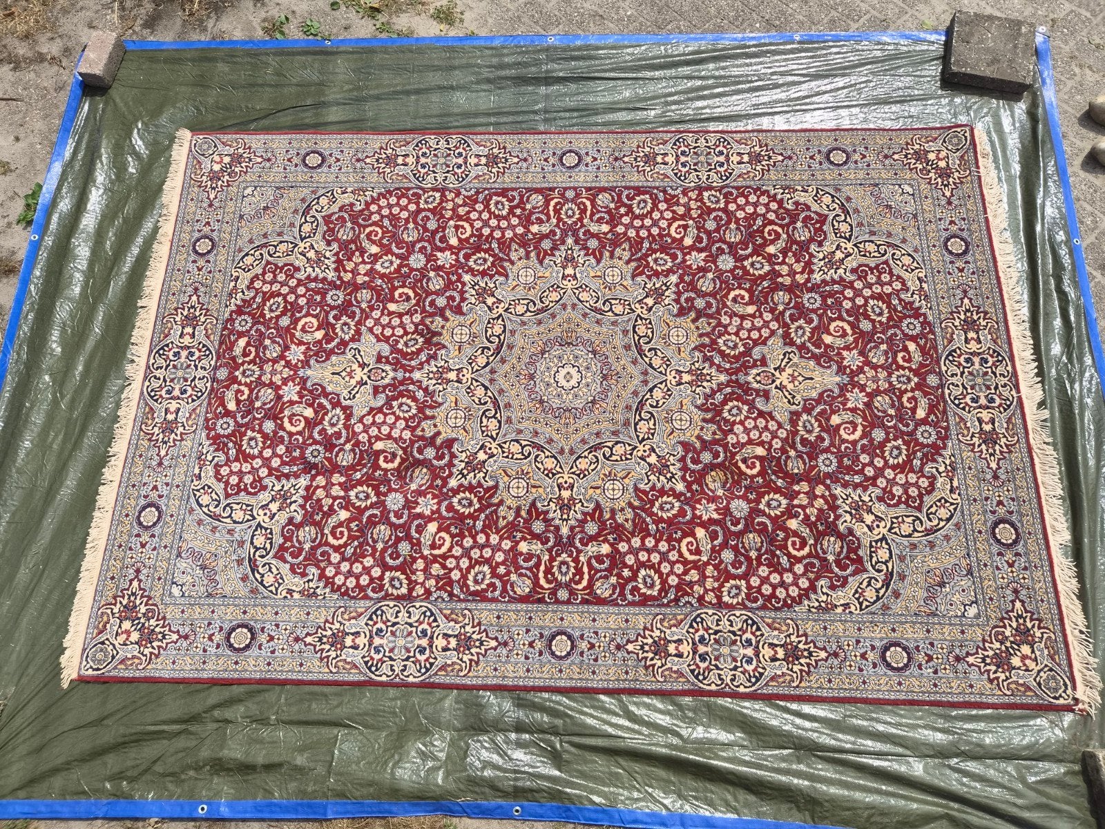 Saray Bünyan Rood Tapijt 200x300 cm - Prima Staat, Ophalen, 200 cm of meer, Zo goed als nieuw, Rechthoekig
