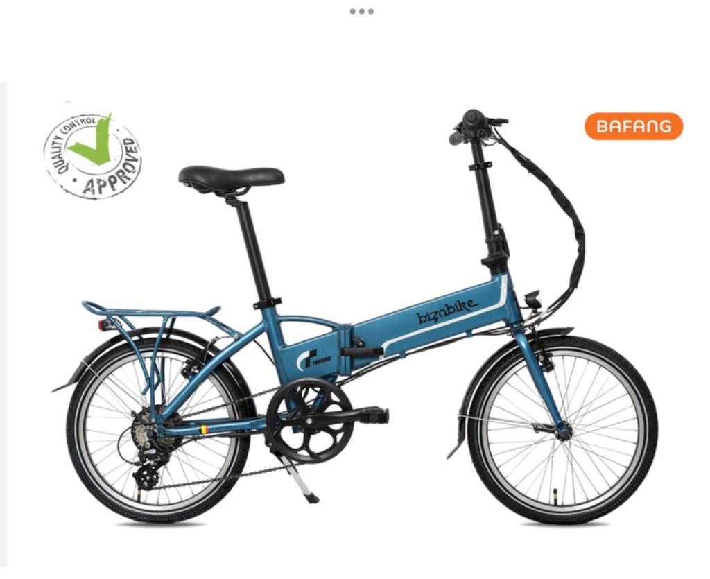 Elektrische Vouwfiets Bizobike Turismo, Fietsen en Brommers, Fietsen | Vouwfietsen, 20 inch of meer, Versnellingen, Zo goed als nieuw