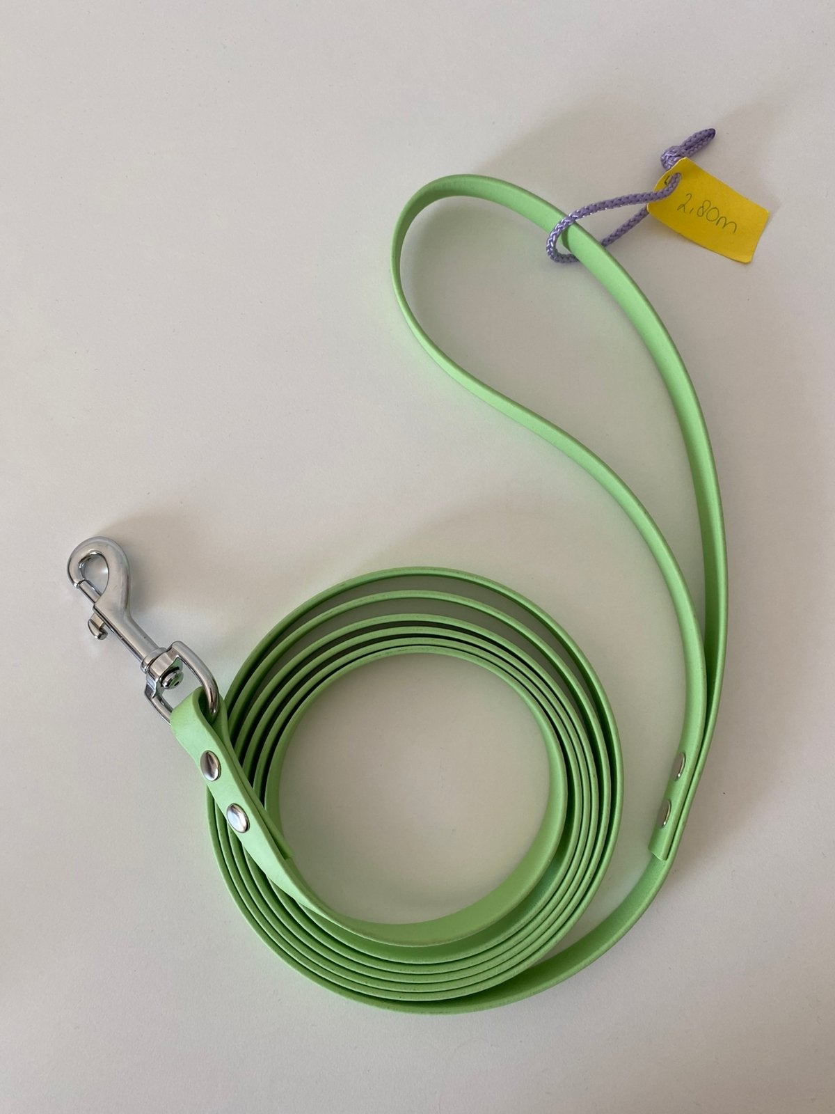 Nieuw: biothane hondenriem 16mm groen 2,80m, Ophalen of Verzenden, Nieuw, Hondenriem