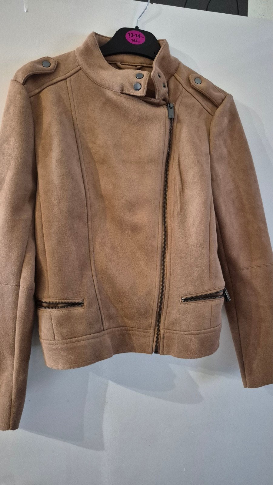 Dames jack suède, Kleding | Dames, Supertrash, Beige, Ophalen of Verzenden, Zo goed als nieuw