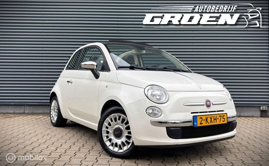 Fiat 500 CABRIO 1.0 TwinAir Easy, Euro 5, Gebruikt, 880 kg, Wit