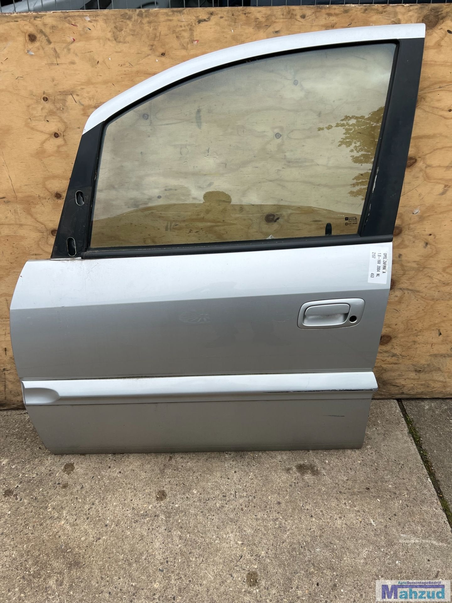 OPEL ZAFIRA A Zilver Z157 links voor deur 1998-2005, Auto-onderdelen, Gebruikt, Deur, Opel Automobile GmbH, Ophalen of Verzenden
