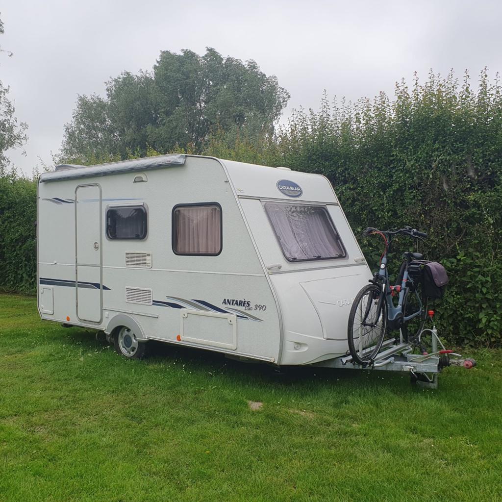 Caravelair Antares 390 - Lichte,Compacte en complete caravan, Caravans en Kamperen, Caravans, Vast bed, Treinzit, Particulier