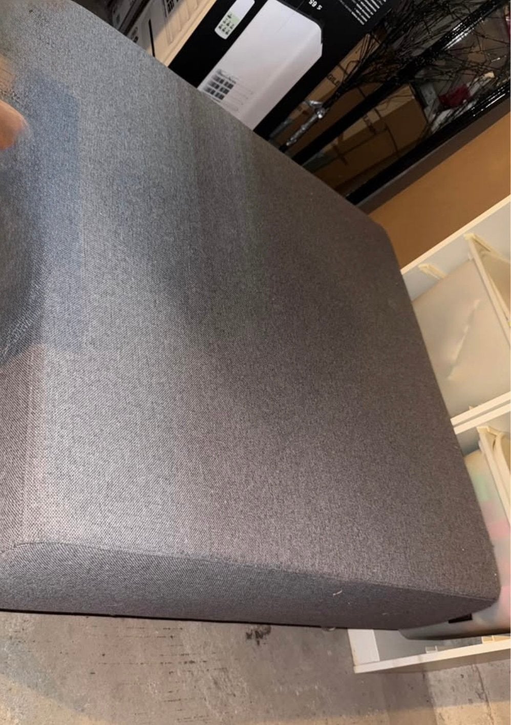 Hocker 1 x 1 meter grijs, Huis en Inrichting, Tafels | Salontafels, Ophalen, 50 tot 100 cm, 50 tot 100 cm, Zo goed als nieuw