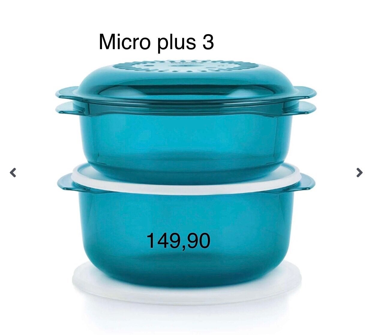 Tupperware Micro plus 3 - Splinternieuw, Huis en Inrichting, Blauw, Nieuw, Ophalen of Verzenden, Bak of Kom