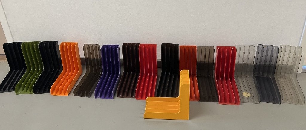 16 retro lp houders, Ophalen, Gebruikt, 12 inch