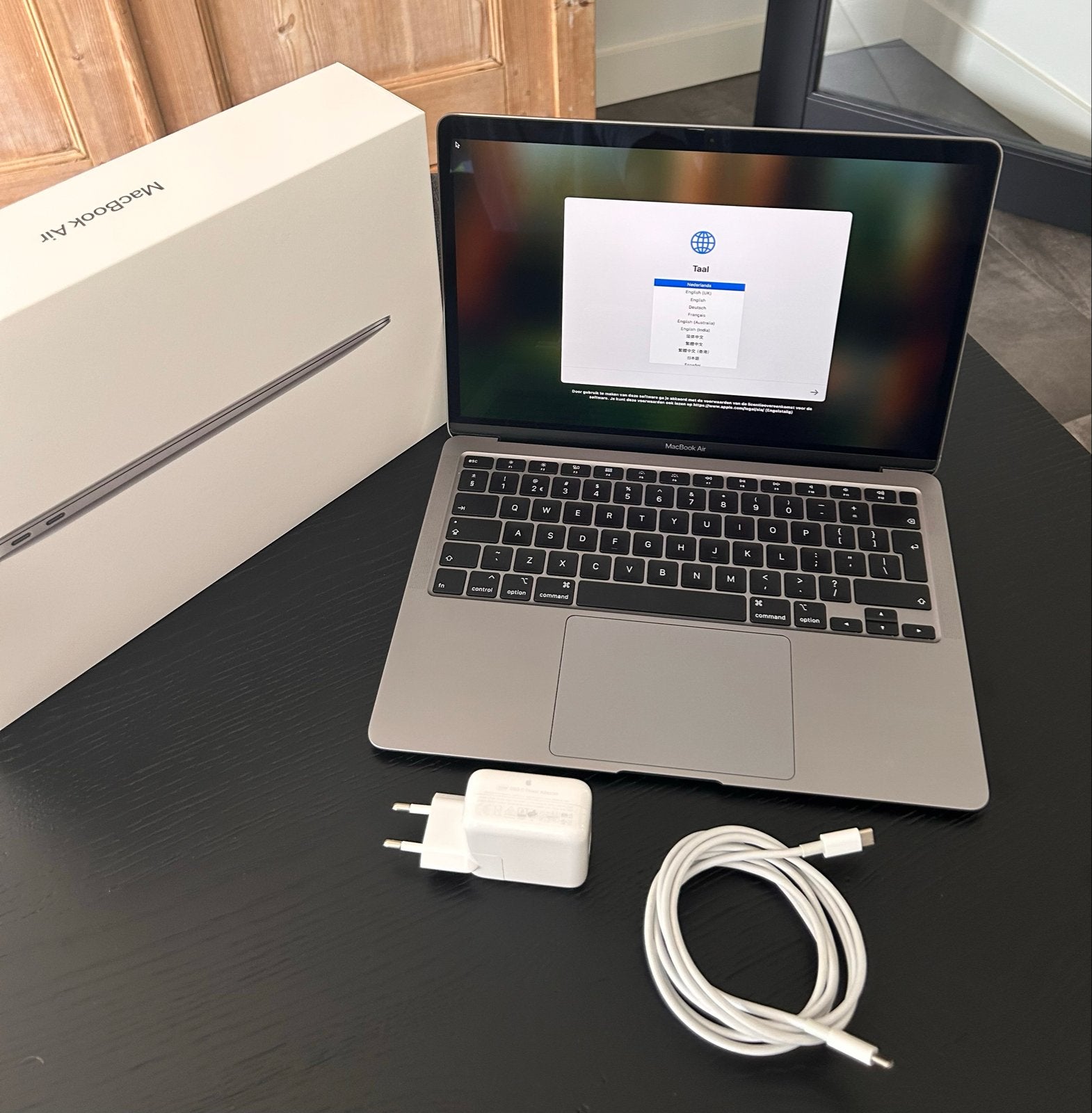 MacBook Air 2020 i3 8GB 256GB Space Gray Uitmuntend, 256 GB, 8 GB, 13 inch, Minder dan 2 Ghz