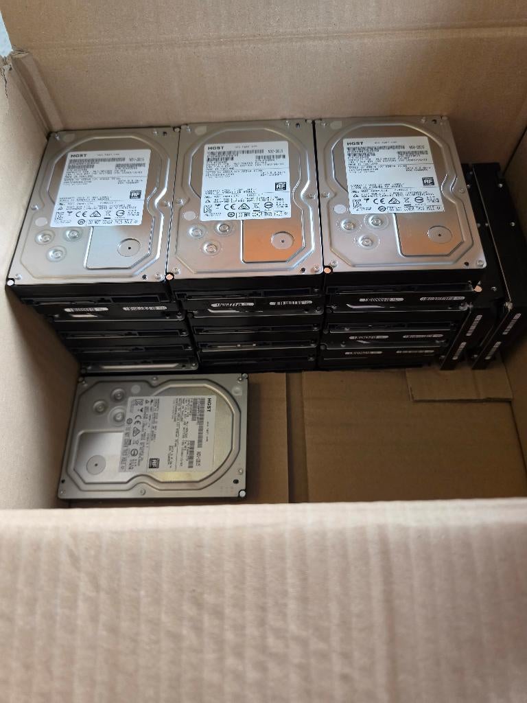 Partij 15x | HGST | 4TB HDD | 3.5 inch | 7200 RPM | Garantie, Computers en Software, Harde schijven, Intern, Ophalen of Verzenden