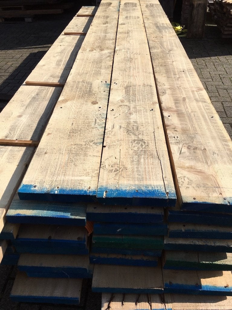 Laag geprijsd Amerikaans vuren planken 40x290mm x 4m te koop, Tuin en Terras, Palen, Balken en Planken, Ophalen, Gebruikt, 250 cm of meer