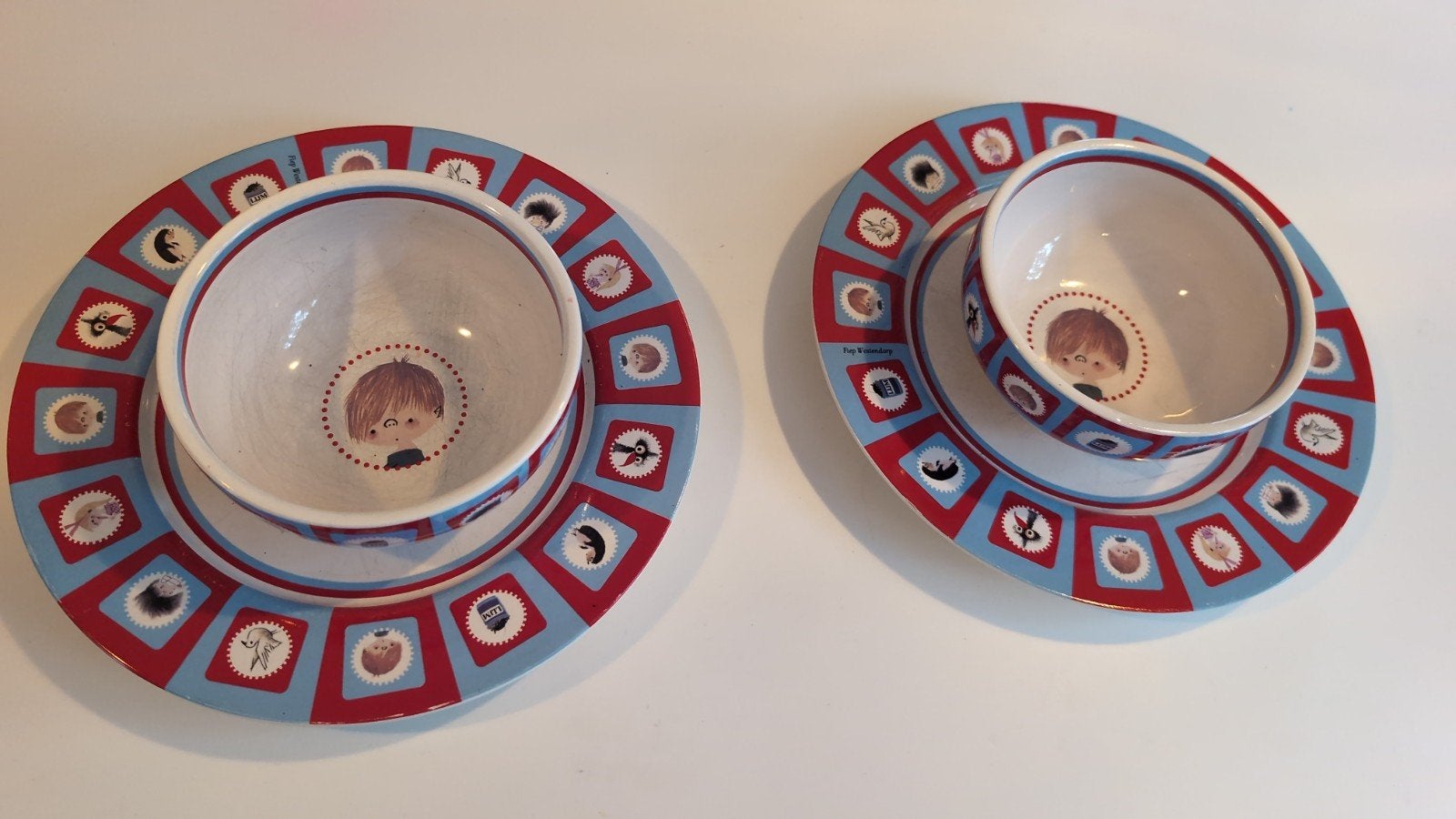 Fiep Westendorp Jip en Janneke servies set (2x), Gebruikt, Overige merken, Keramiek, Ophalen of Verzenden
