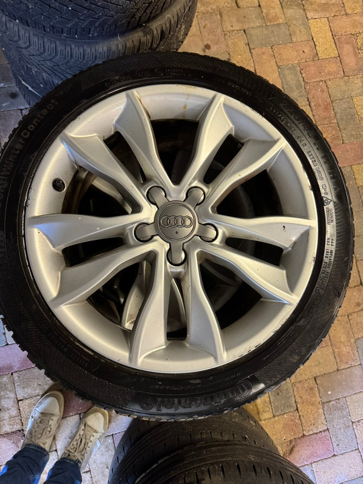 Velgen en banden volkswagen golf en audi, Auto-onderdelen, Banden en Velgen, Ophalen, Bestelwagen, 16 inch, Band(en)