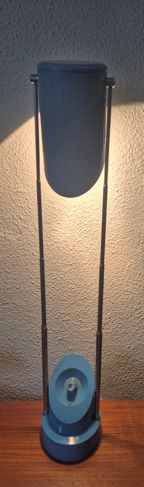 Vintage Telescooplamp - Uplight/Bureaulamp - Blauw, Blauw, Bureaulamp, Vintage, Met stekker