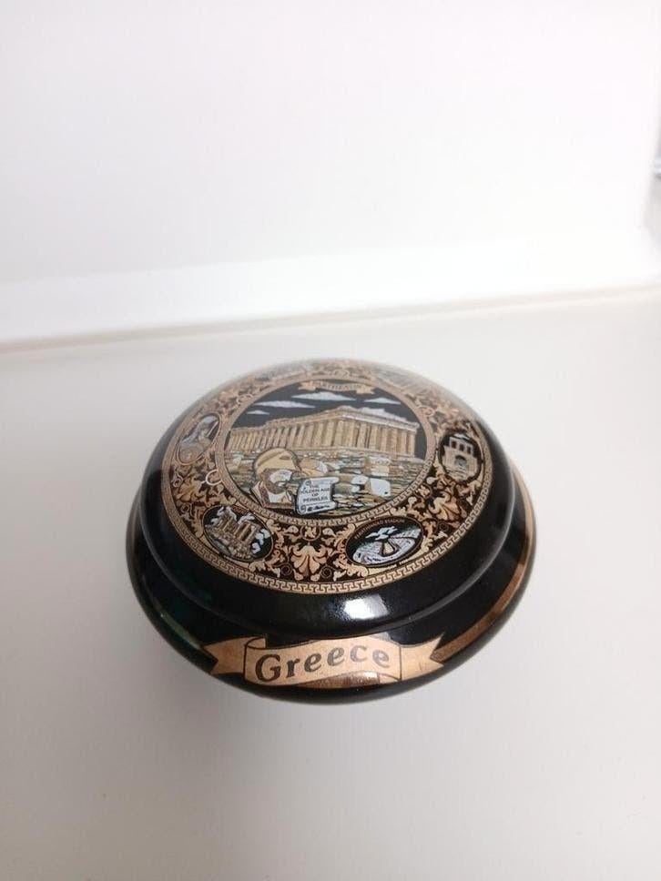 Vintage Grieks sieradendoosje met Parthenon, Antiek en Kunst, Ophalen of Verzenden