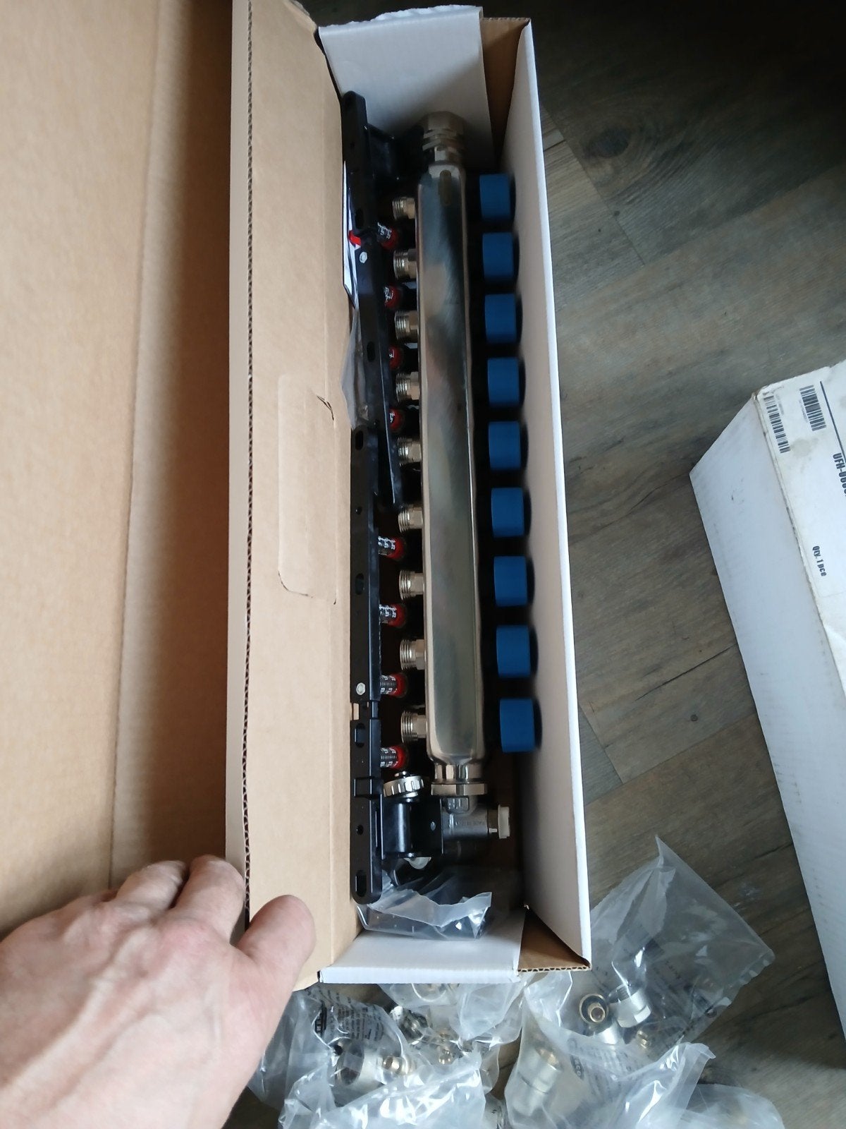 RVS Henco vloerverwarming verdelers 6 7 en 9 groepen, Ophalen, Minder dan 30 cm, Overige typen, Nieuw