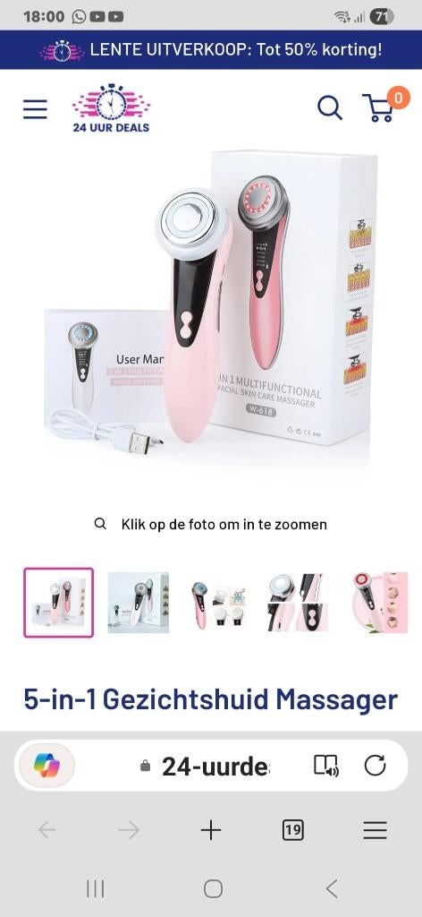 Gezichtmassage, Sieraden, Tassen en Uiterlijk, Uiterlijk | Gezichtsverzorging, Ophalen, Nieuw, Gehele gezicht, Verzorging