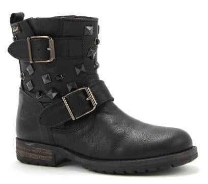 Stoere Clic leren enkellaars bikerlaars met studs maat 38, Zwart, Lage of Enkellaarzen, Nieuw, Ophalen of Verzenden