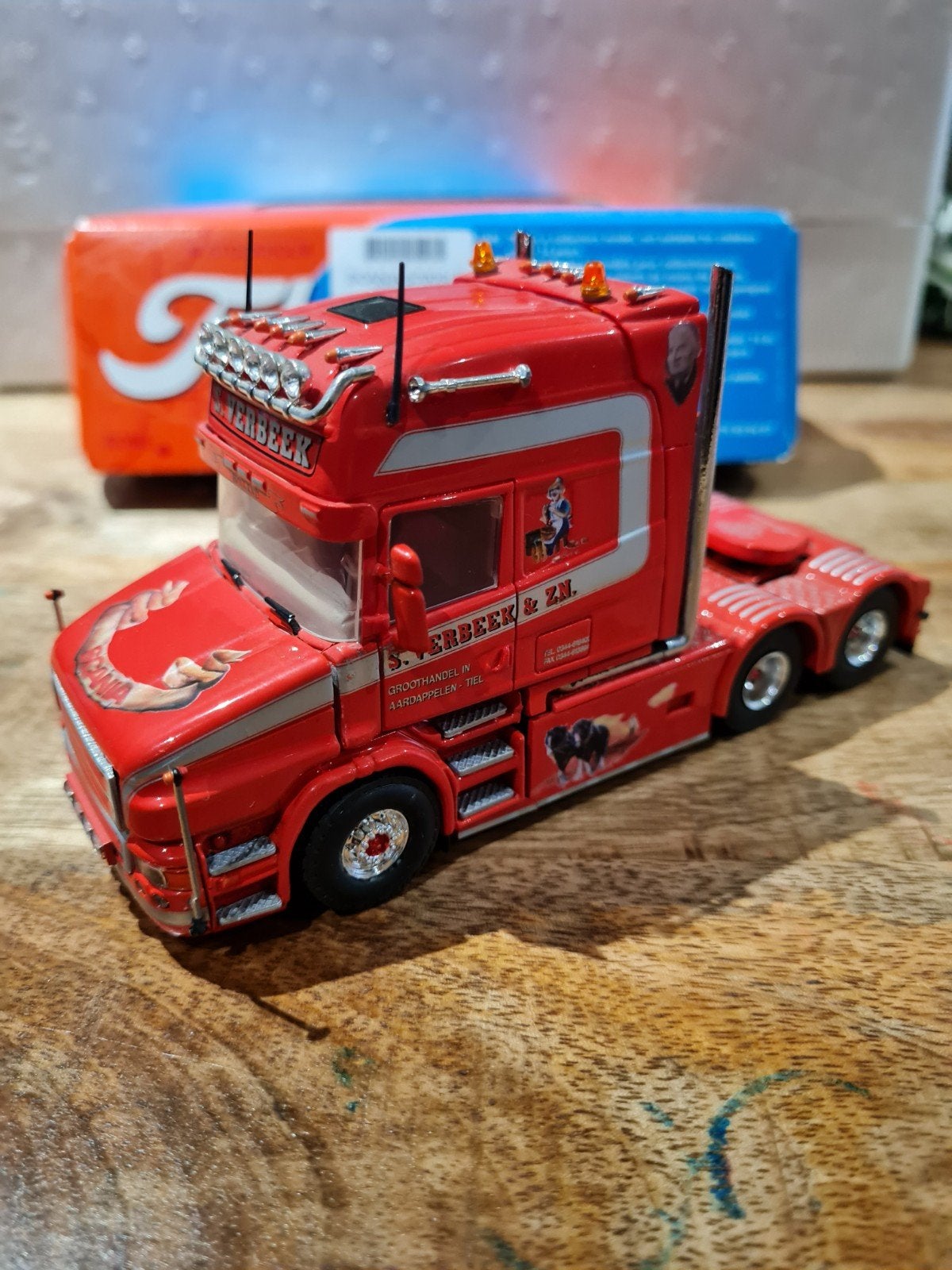 S Verbeek Scania Torpedo 1:50, Verzenden, Nieuw, Bus of Vrachtwagen, Tekno