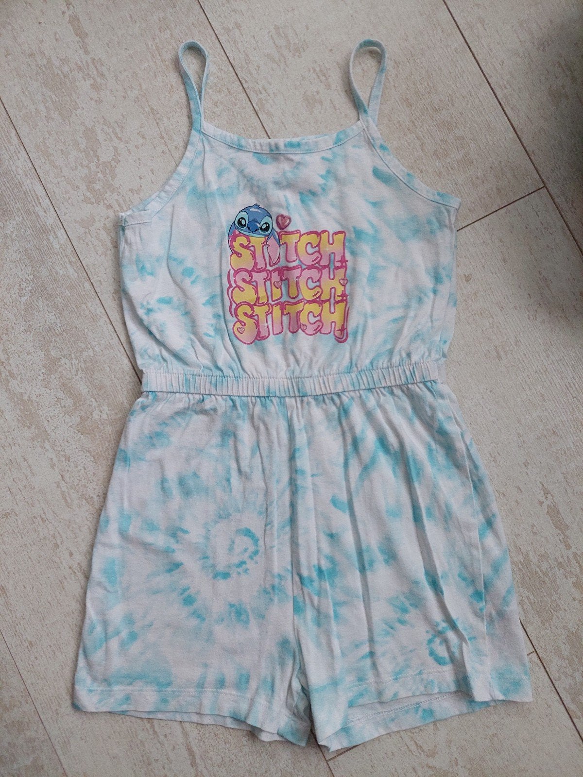 Disney Stitch jumpsuit zomer pakje tie dye, Overige typen, Zo goed als nieuw, Primark, Verzenden