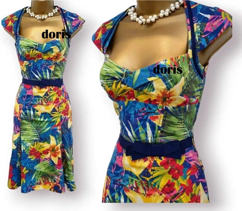 bloemen jurk Karen Millen maat 10/38 oksel tot oksel 42 cm, Maat 38/40 (M), Ophalen of Verzenden, Zo goed als nieuw, Boven de knie