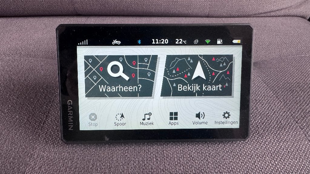 Garmin zūmo XT motornavigatie + RAM-mount + beschermframe, Ophalen, Zo goed als nieuw