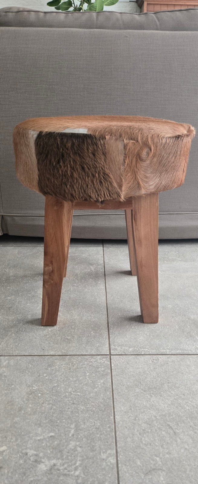 te koop: Geitenharen kruk, Ophalen, Hout