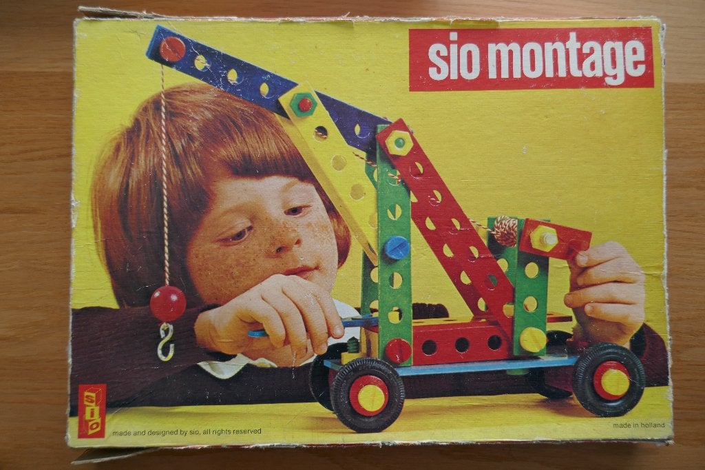 SIO Montage houten speelgoed, Ophalen of Verzenden, Gebruikt, Rij- of Hobbelspeelgoed