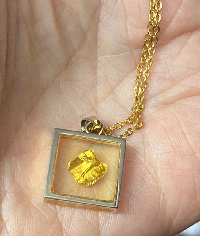 Goud Double - Kettinghanger, Gebruikt, Ophalen of Verzenden, Goud, Overige materialen
