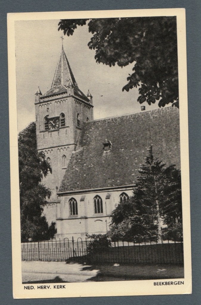 Beekbergen (bij Apeldoorn en Ugchelen) - Ned Herv Kerk, Ophalen of Verzenden, 1960 tot 1980, Ongelopen, Gelderland