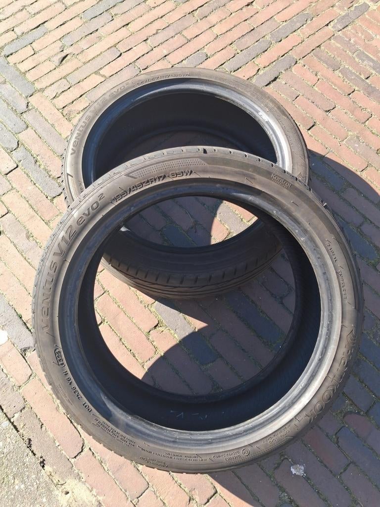 Hankook Ventus V12 evo2 195 45 ZR17 (2 stuks), Ophalen, Gebruikt
