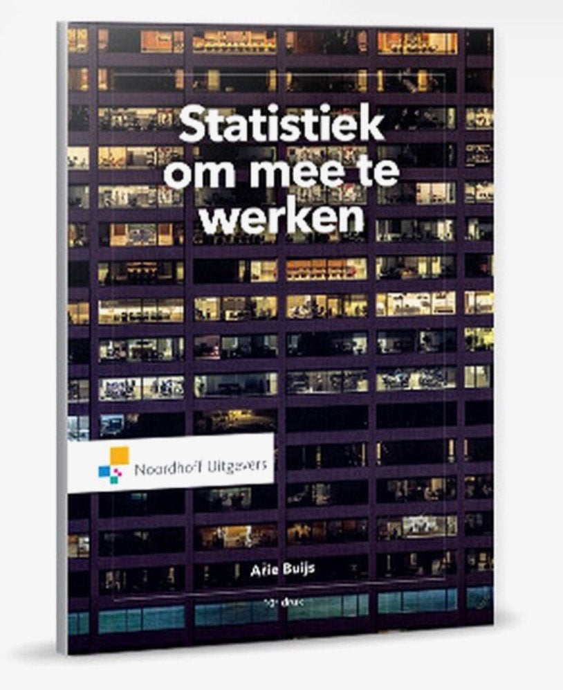 Statistiek om mee te werken - Arle Buijs (10e druk), Ophalen of Verzenden, Beta, Zo goed als nieuw, HBO