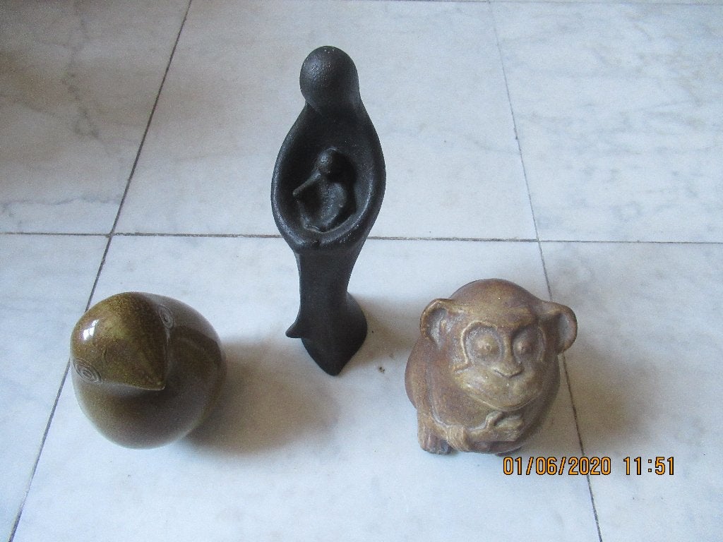 3  Art Deco  Beeldjes, Verzamelen, Beelden en Beeldjes, Ophalen of Verzenden, Gebruikt, Overige typen