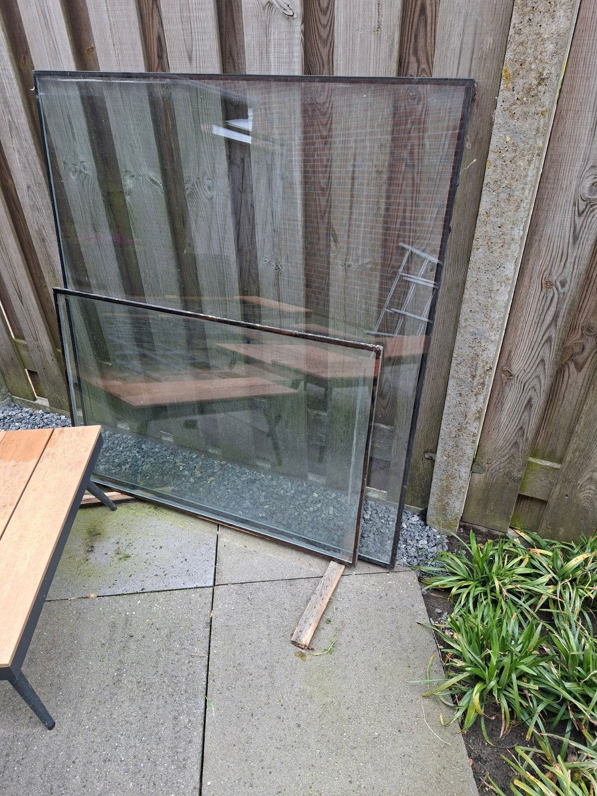 Dubbelglas ruiten, diverse maten, Gevelraam of Ruit, Gebruikt, Dubbelglas, 160 cm of meer