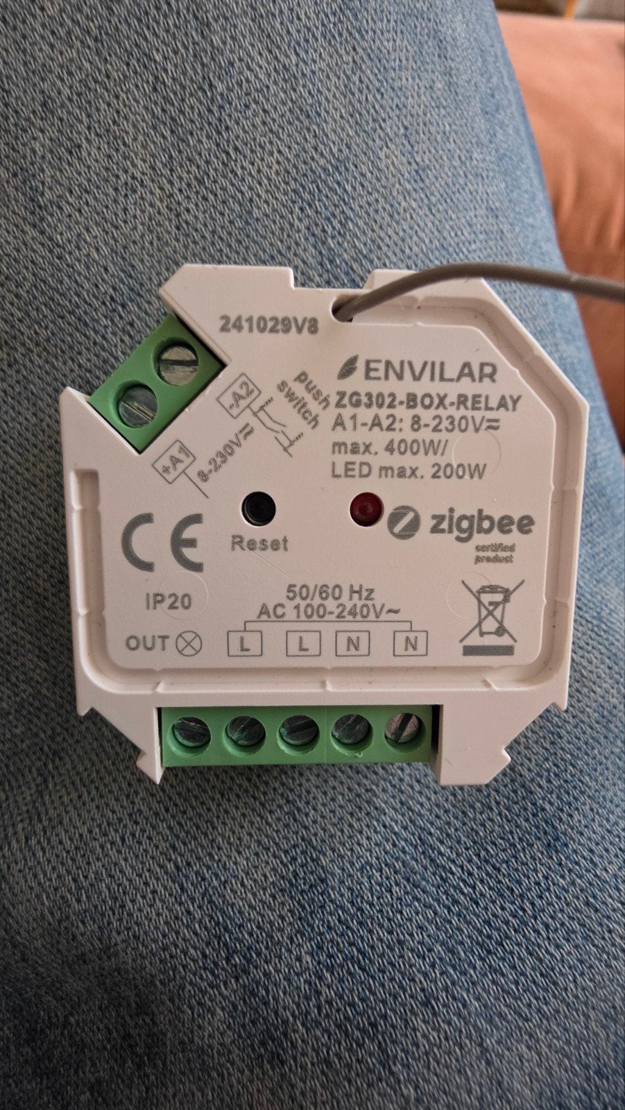 Envilar ZG302-BOX-RELAY Zigbee Relais - Nieuw, Ophalen of Verzenden, Nieuw, Overige merken, Relais