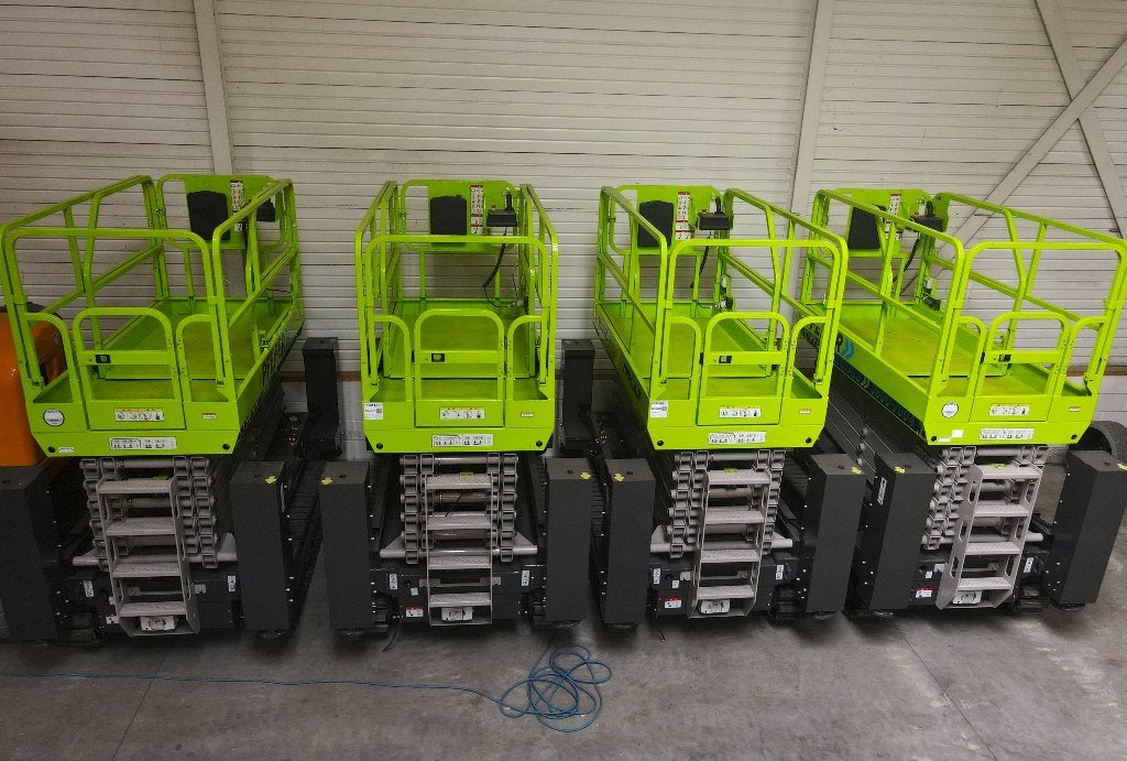Elektrische schaarhoogwerkers, Ophalen, Nieuw