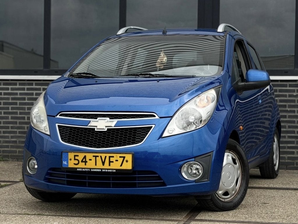 Chevrolet Spark 1.0 16V LS Bi-Fuel |Airco |CruiseC |Aardgas, Euro 5, 4 cilinders, Blauw, 68 pk
