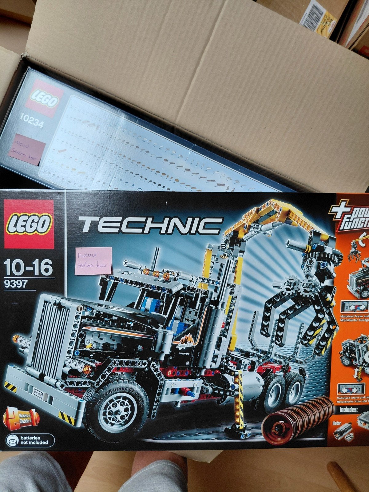Lego Technic 9397 Houttransportwagen met grijper, Compleet, Lego, Ophalen of Verzenden, Zo goed als nieuw