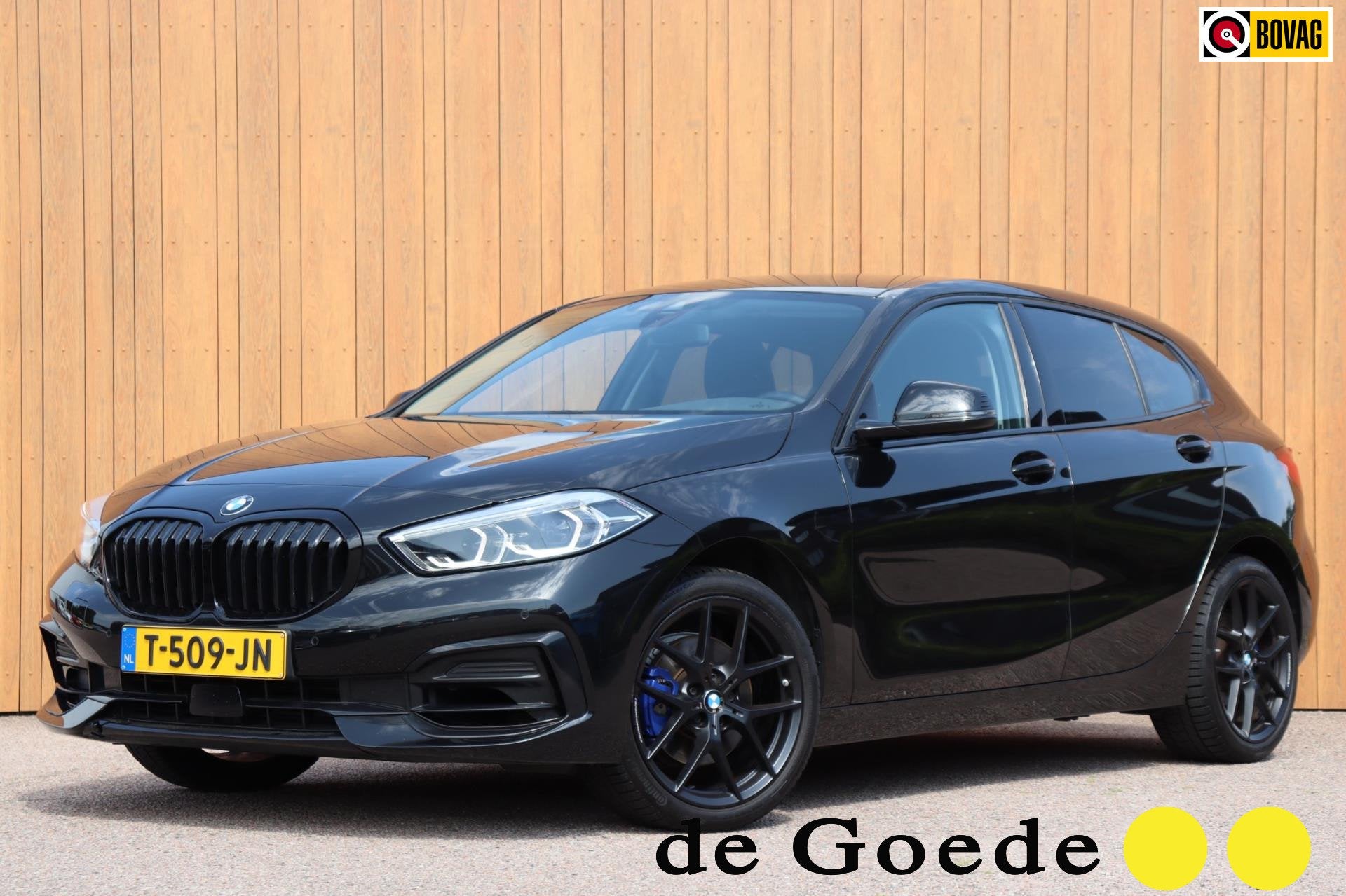 BMW 116i Introduction orgNL 18"Performance h.leer, Auto's, 12 maanden, Gebruikt, Leder en Stof, Zwart