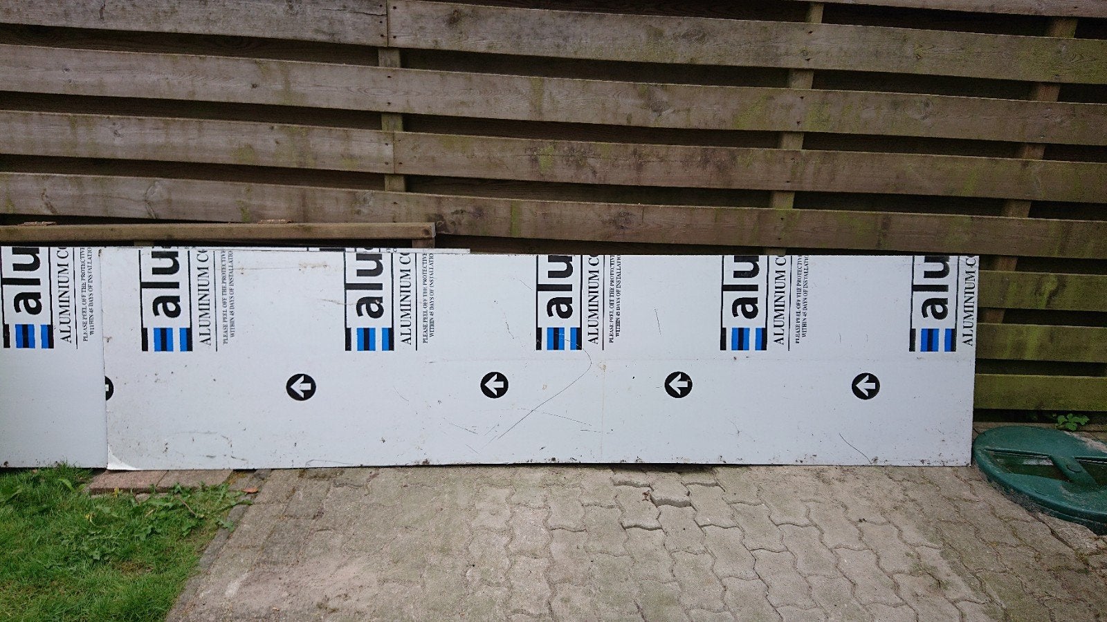 6 Alupanel aluminium composiet platen 283 x 70 cm x 3mm, Doe-het-zelf en Verbouw, Metalen, Ophalen, Nieuw, Aluminium