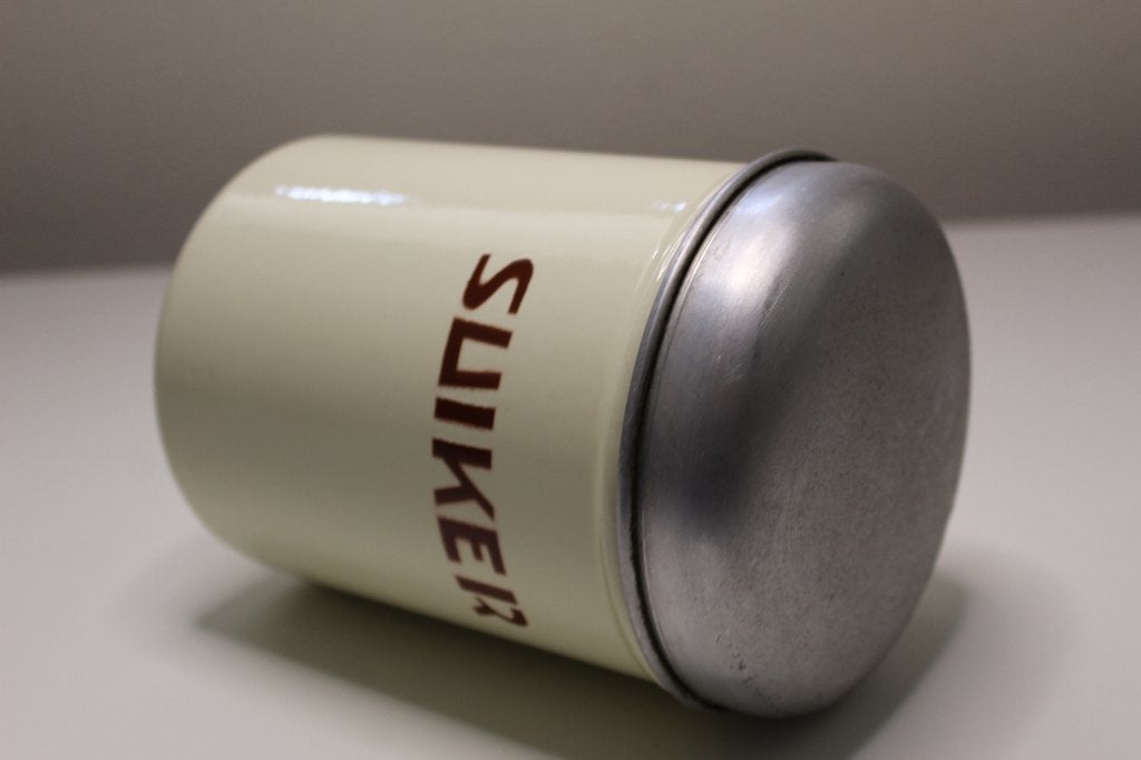 Emaille suikerpot - Suikerbus, Overige materialen, Gebruikt, Overige typen, Ophalen of Verzenden