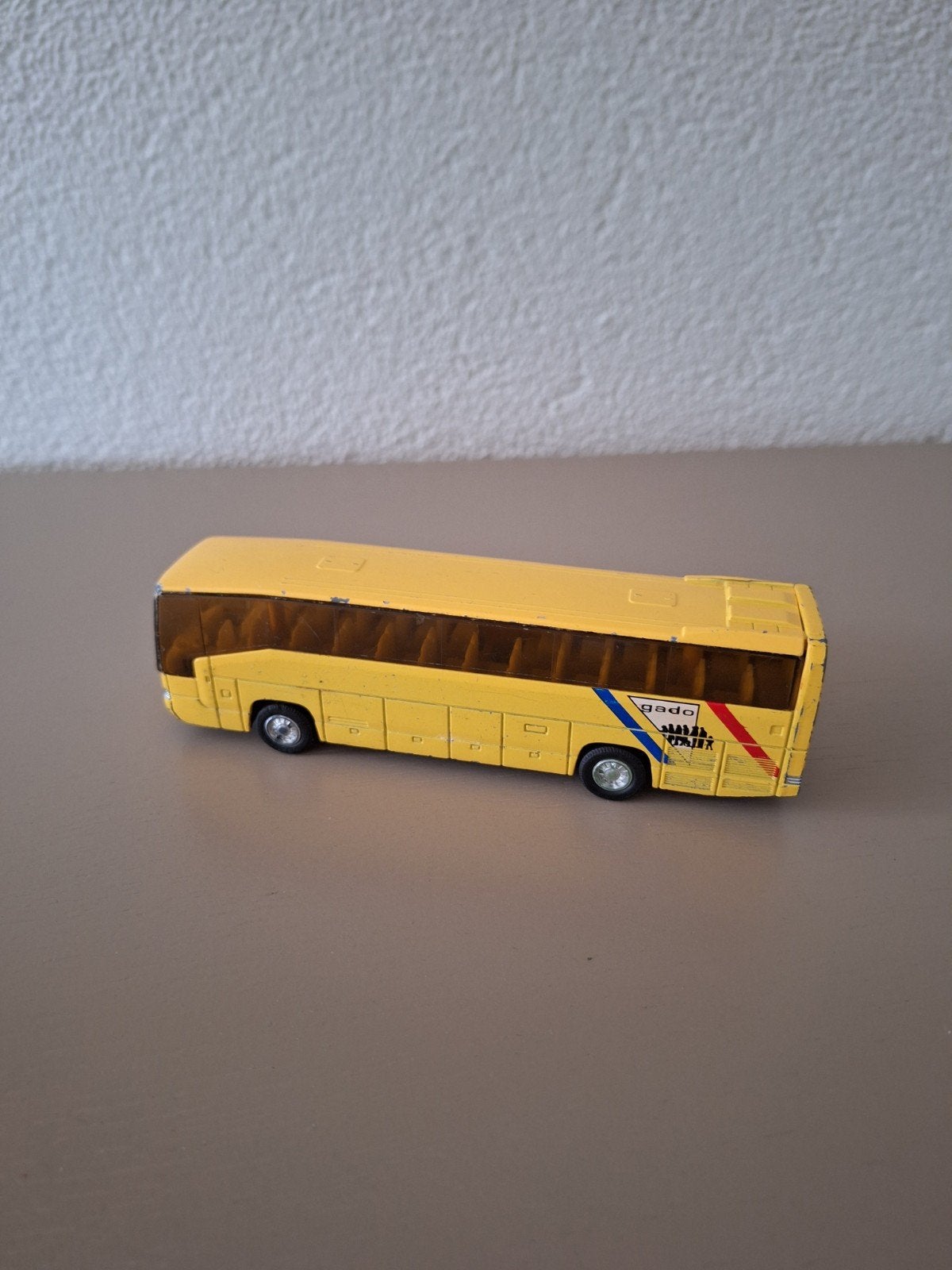 Vintage gele Welly touringcar Mercedes-Benz, Ophalen of Verzenden, Gebruikt