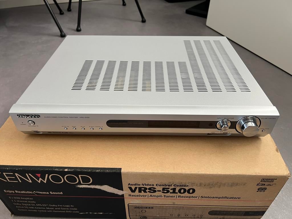 Kenwood VRS-5100 receiver nieuw in doos, 6x 60 watt, Overige merken, Ophalen of Verzenden, Zo goed als nieuw, 120 watt of meer