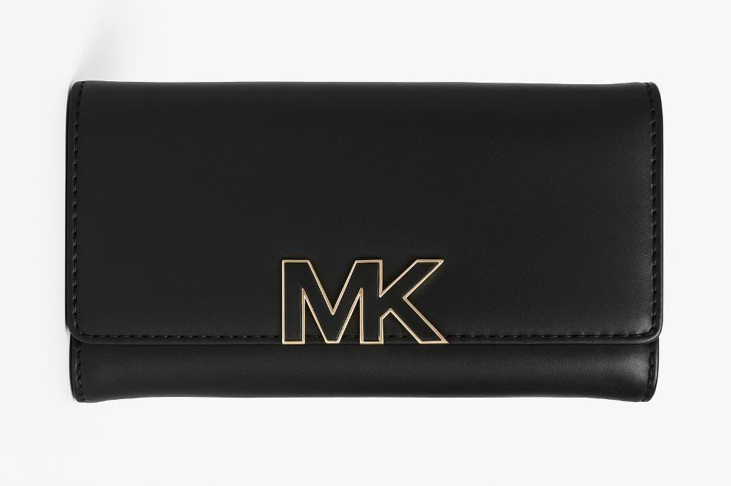 zwart leren Michael Kors grote portemonnee, Overige merken, Gebruikt, Zwart, Ophalen of Verzenden