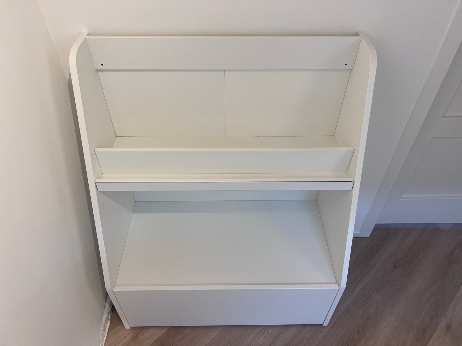 IKEA Bergig Speelgoedkast en Boekenkast Wit, Ophalen, Minder dan 50 cm, Met klep(pen), Zo goed als nieuw