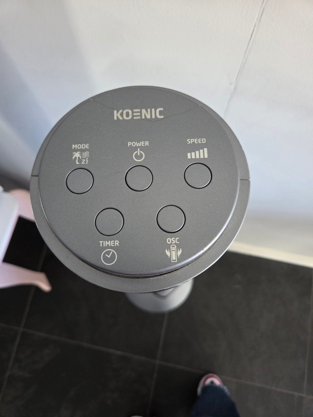 Koenic Torenventilator - Stijlvol en Krachtig, Witgoed en Apparatuur, Ophalen, Zo goed als nieuw, Torenventilator