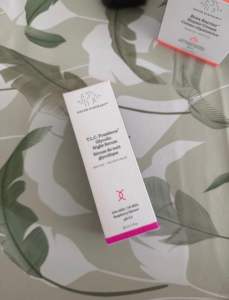 Drunk Elephant TLC framboos night serum, Ophalen of Verzenden, Nieuw, Gehele gezicht, Verzorging