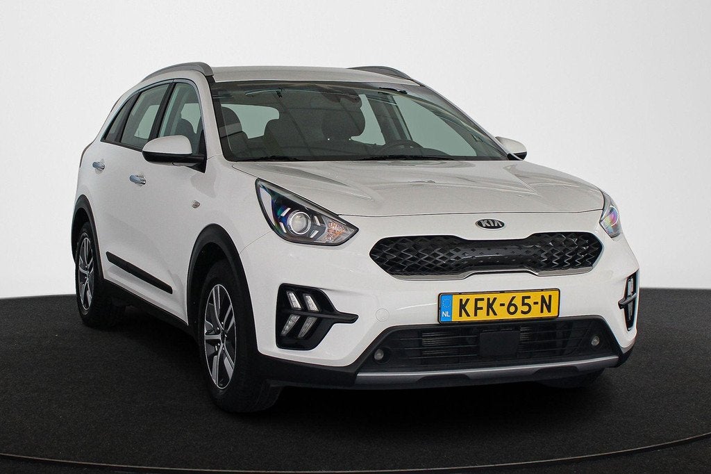 Kia Niro 1.6 GDi Hybrid DynamicLine Achteruitrijcamera Apple, Gebruikt, Euro 6, 2 kWh, Leder en Stof