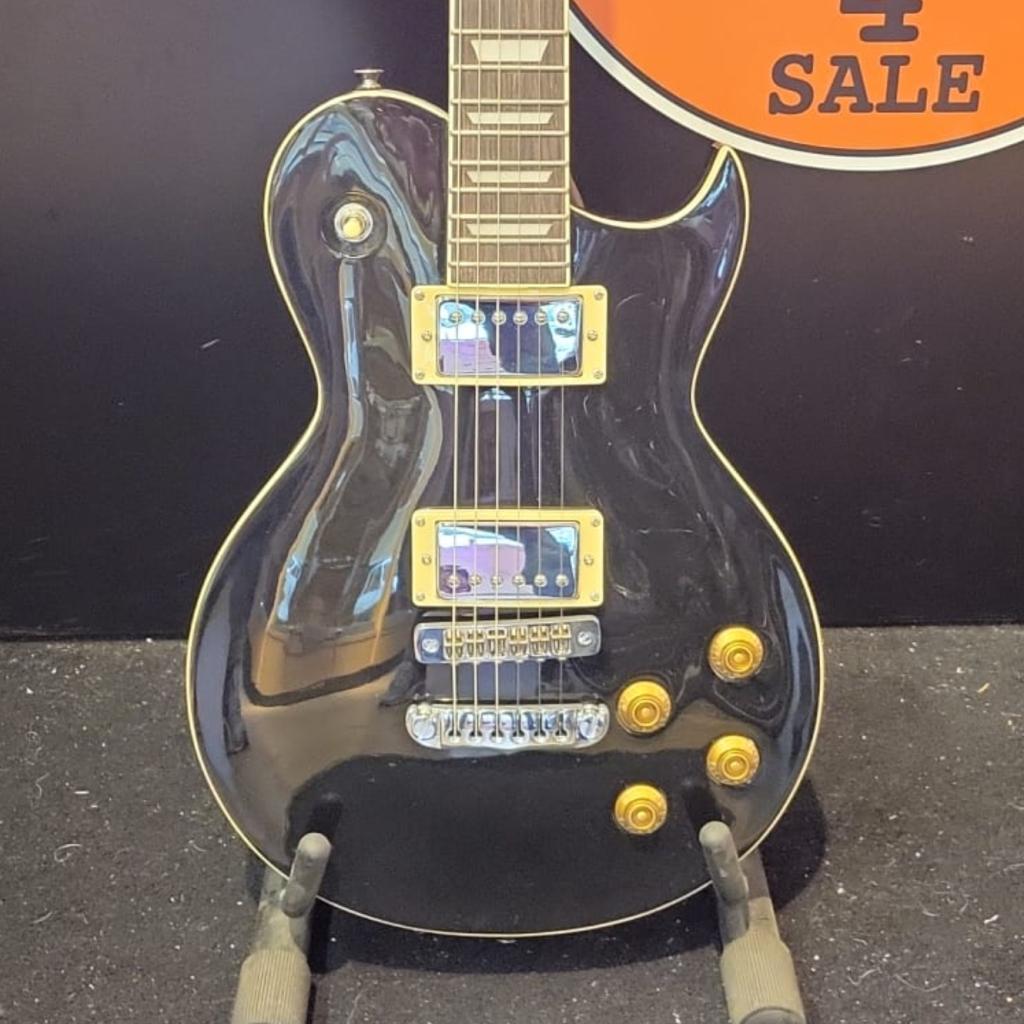 Aria PE-350 BK  Electrice Gitaar Zwart, Muziek en Instrumenten, Flex Ltd., Gebruikt, https://flex.com/contact-us, Nobelstraat 10, 5807 GA Oostrum LB, Limburg, Nederland
