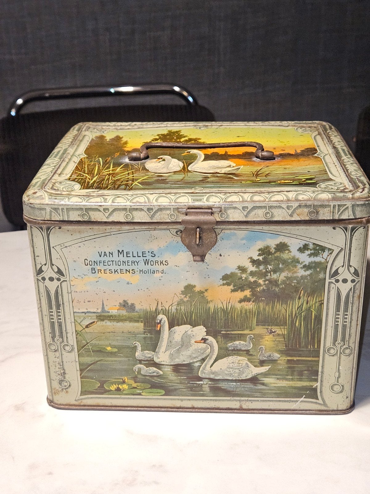 van Melle's Breskens zwanen  blik, Verzamelen, Ophalen of Verzenden, Zo goed als nieuw, Overige