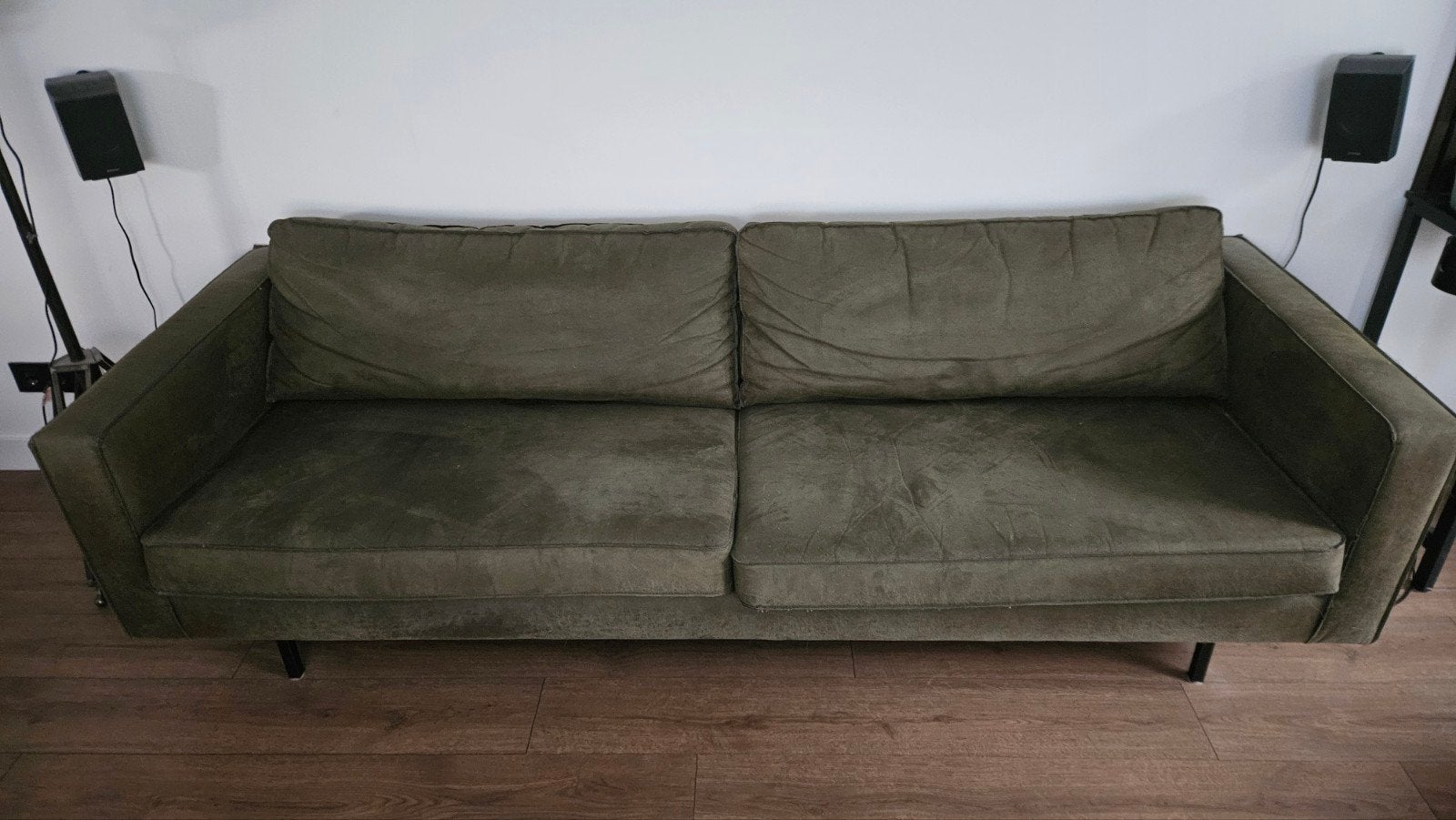 Woood banken set: grote bank en kleine bank gratis ZSM OPHAL, Ophalen, Gebruikt, 75 tot 100 cm, Rechte bank