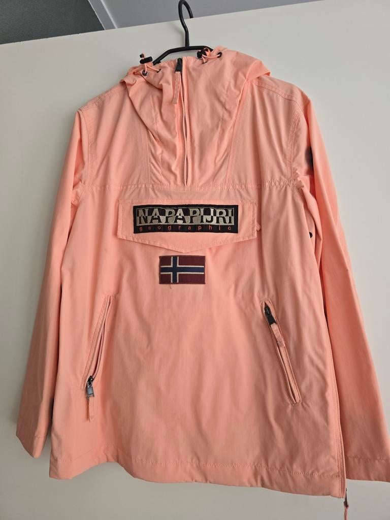 Prachtige Napapijri jas - Zo goed als nieuw maat S, Oranje, Ophalen of Verzenden, Zo goed als nieuw, Maat 36 (S)